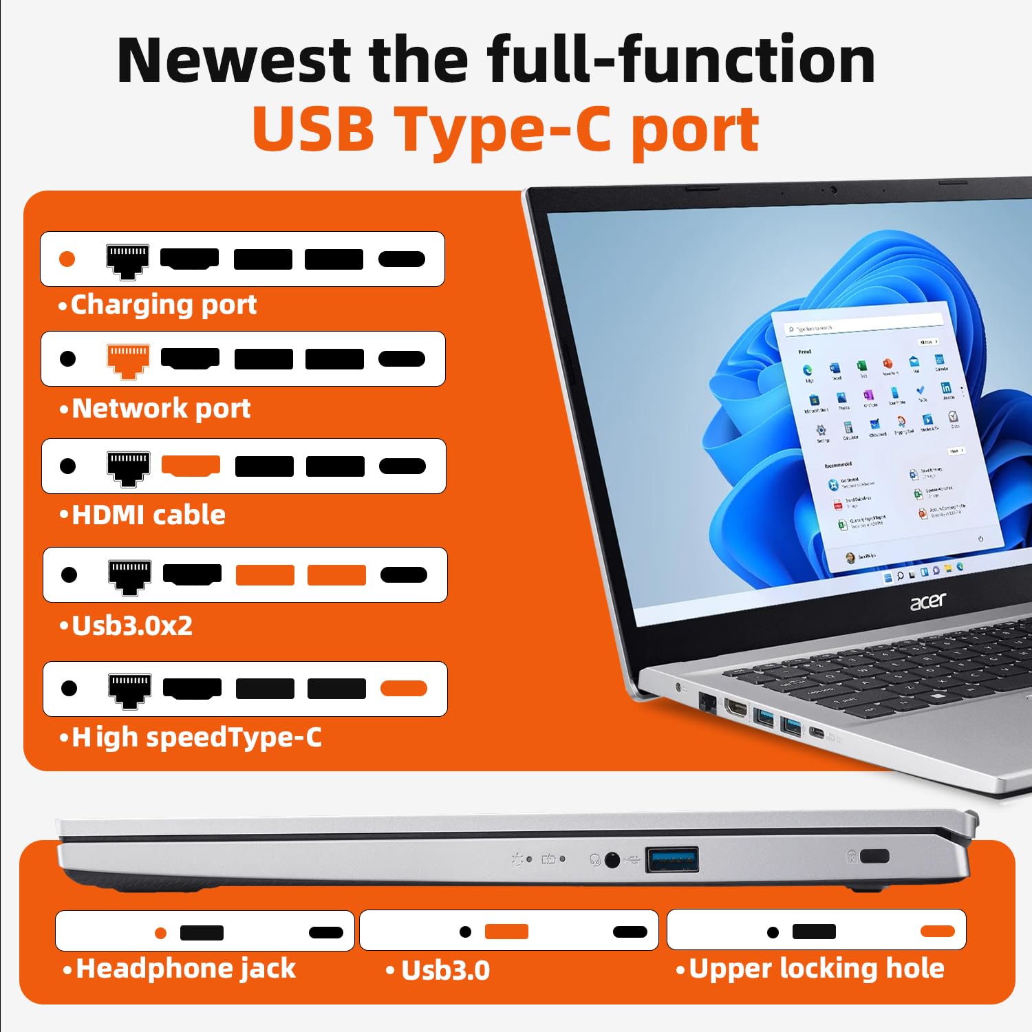 Acer 2024 Newest Everyday 15.6 inch Laptop, AMD Ryzen 7 5700U